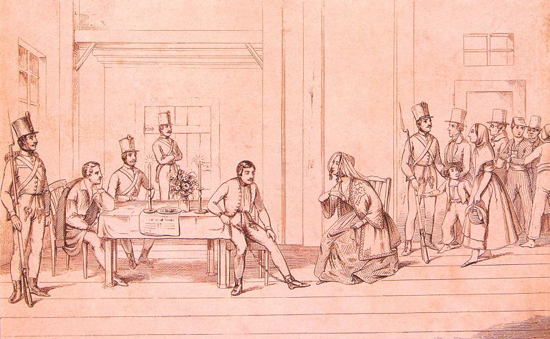 Jelenet Szigligeti Ede Szökött katona c. népszinművéből 1840-s évek 3.jpg