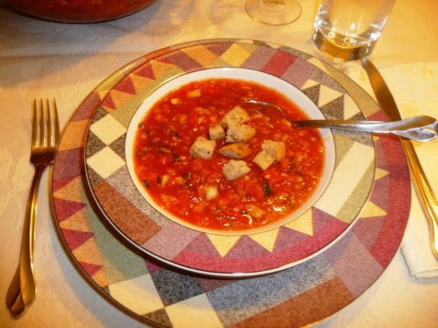 Hideg gazpacho leves - meleg napokra