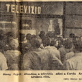 Televízió a Corvin áruház kirakatában - Szabad Nép 1956 szeptember 11.