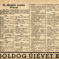 Az újjáépítés naptára 1946-ból - Kis Újság 1947. január 1.