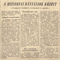 Mizserfa  - Népszabadság 1956. december 1.