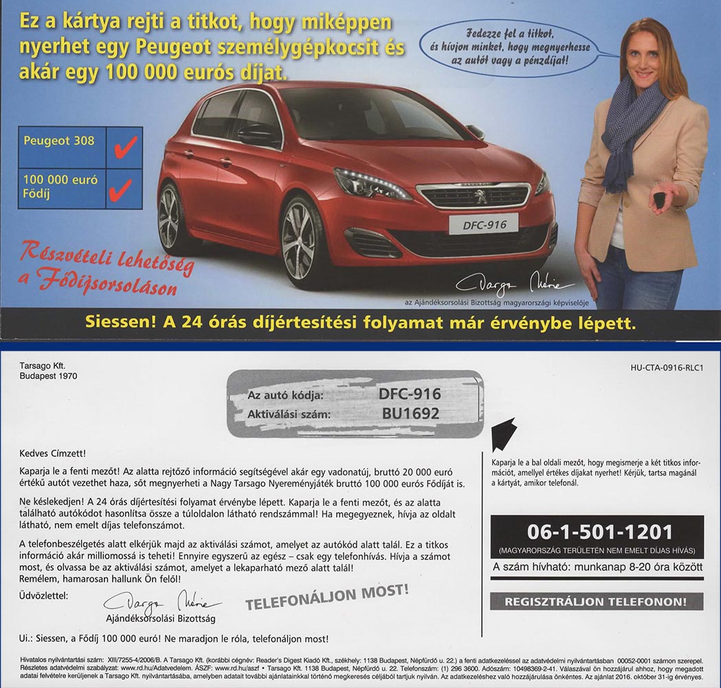 Hogy Nem Nyertem Autot Es Penzt Reklamfogas