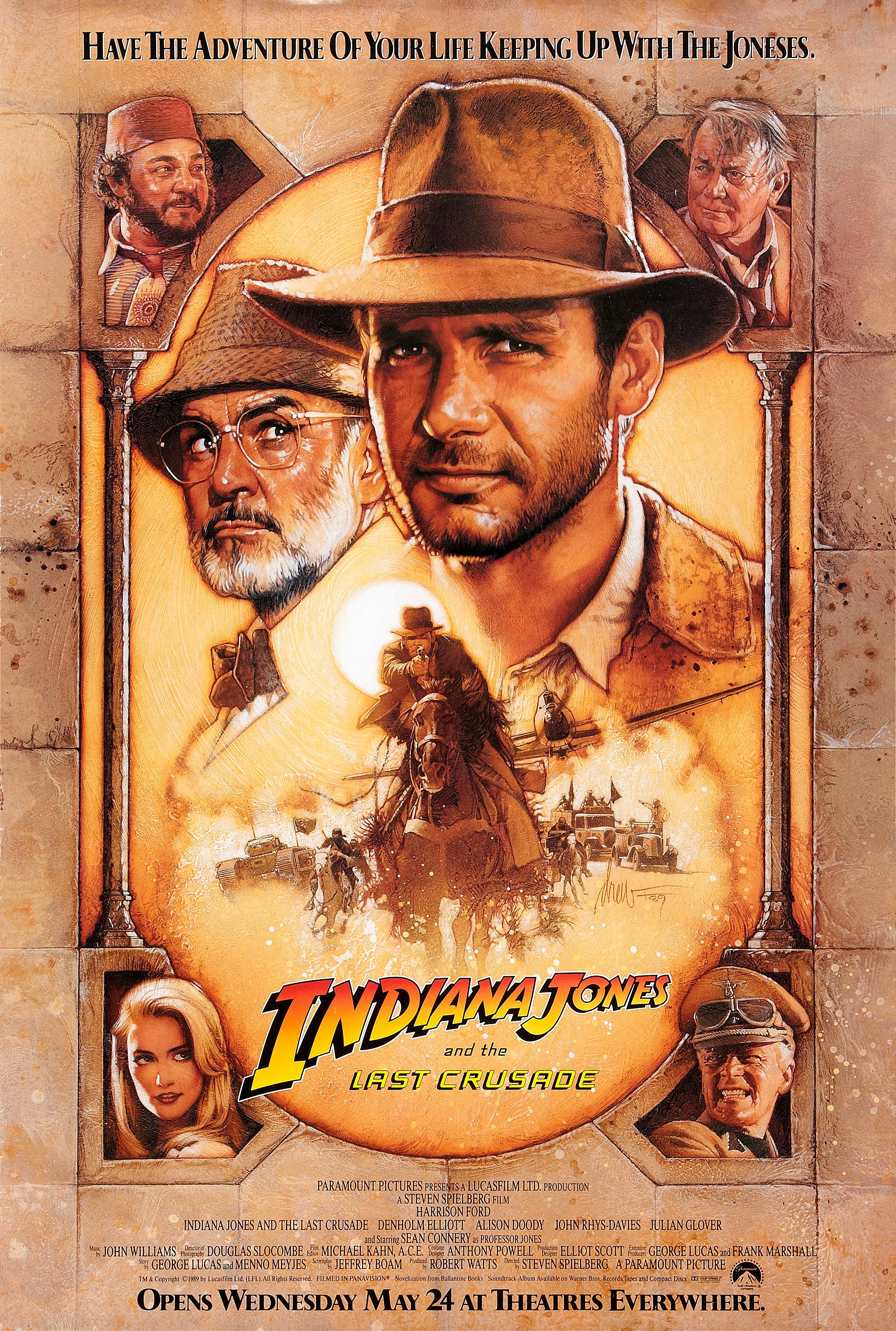 Indiana Jones és az utolsó kereszteslovag filmes plakátja