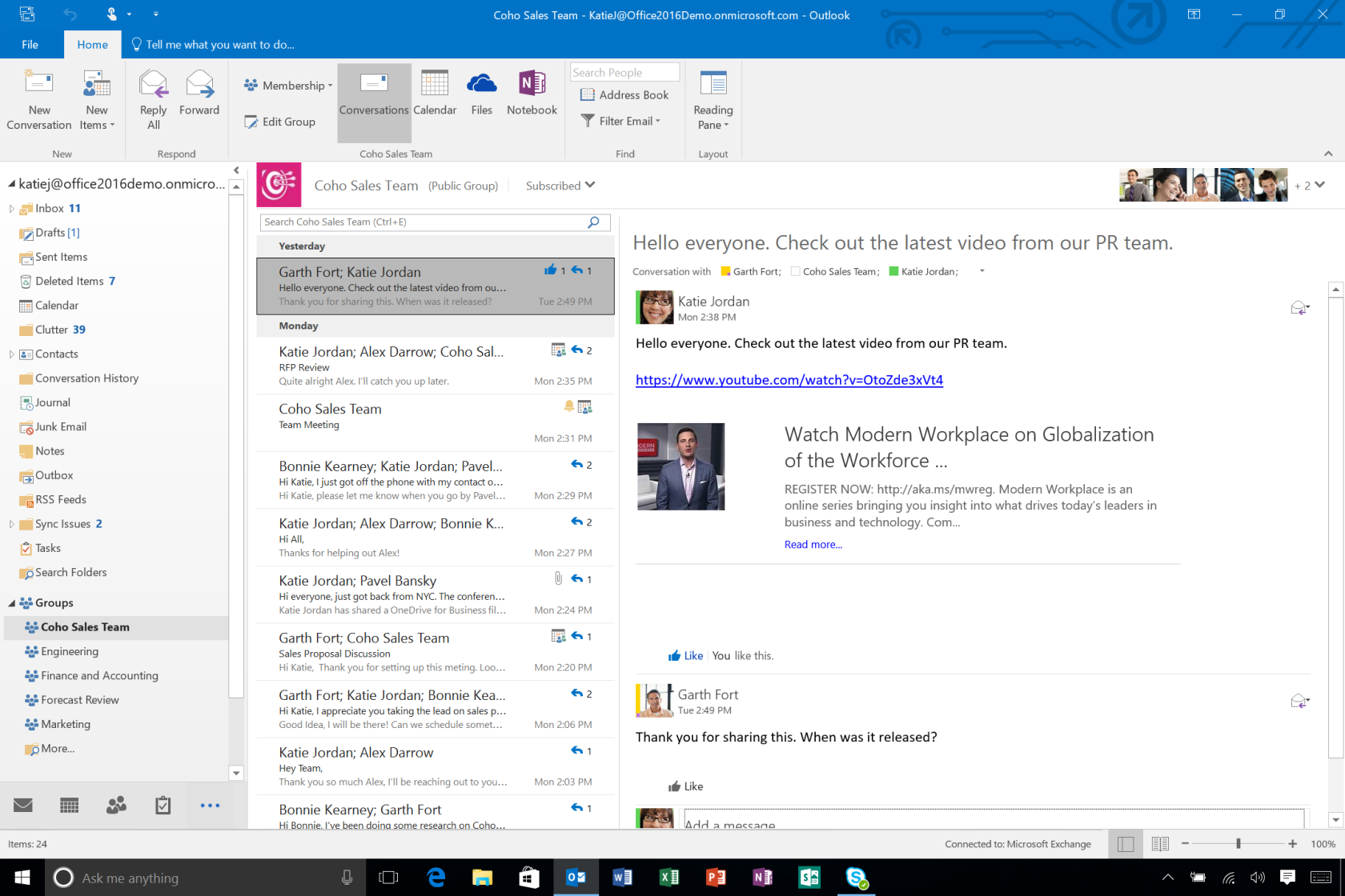 how to create email group in outlook 365