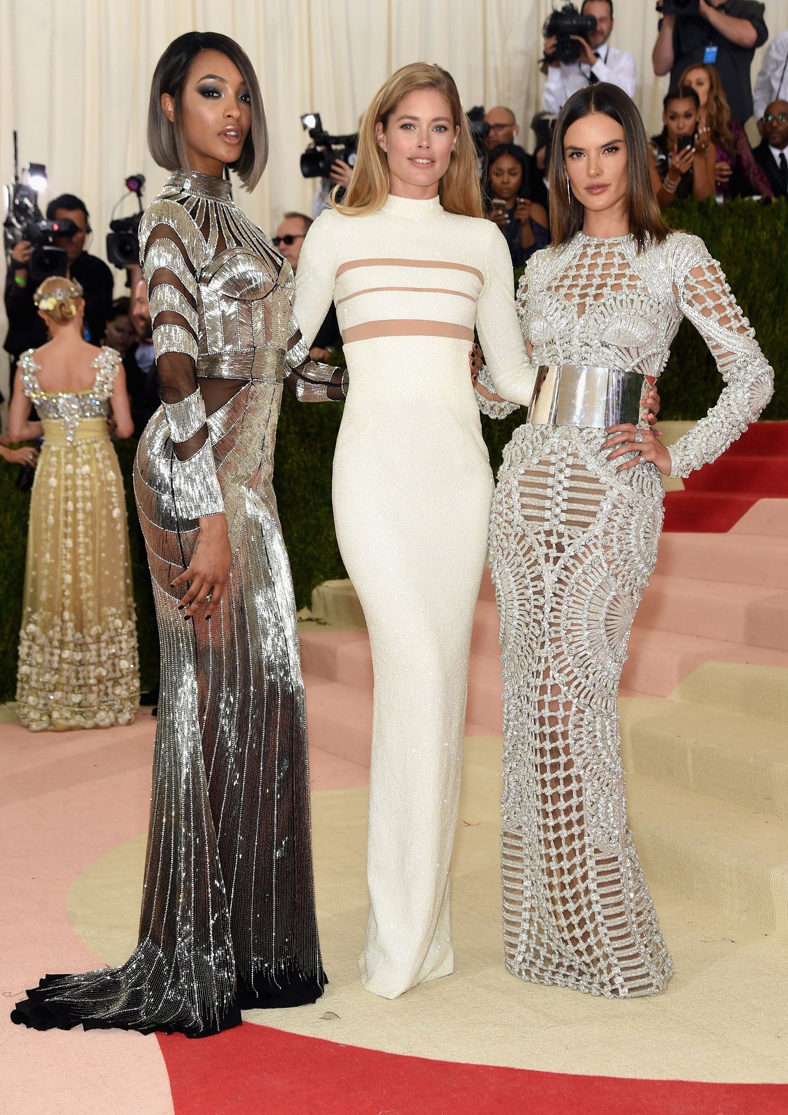 Jourdan Dunn, Doutzen Kroes, Alessandra Ambrosio<br />Balmain