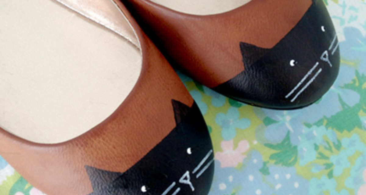 Így dobhatod fel az unalmas, egyszínű balerinacipőt - DIY cicaminta