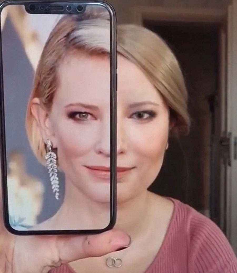 Cate Blanchett másolata is elképesztően jól sikerült.