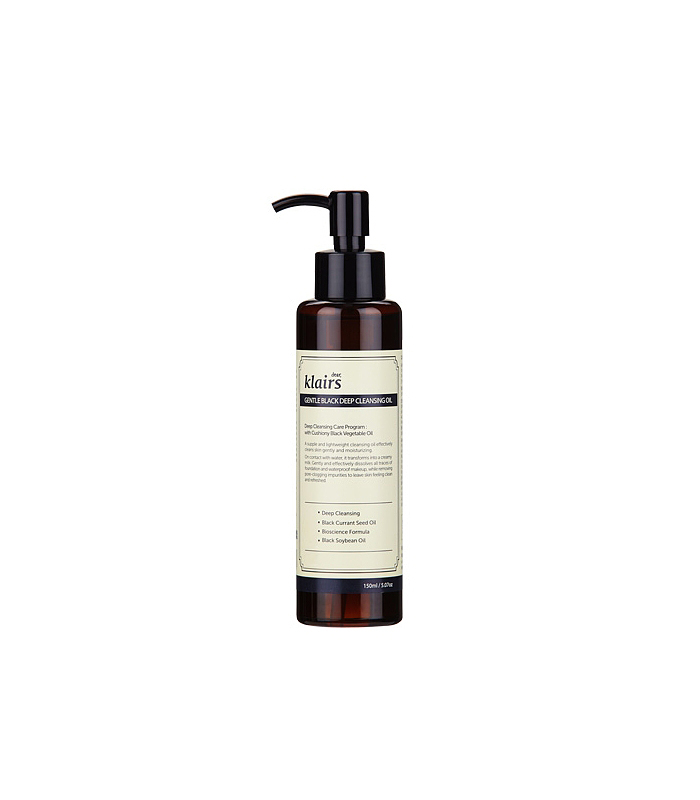 A <a href=‘http://www.wishtrend.com/skin-care/1161-gentle-black-deep-cleansing-oil-klairs.html‘>Klairs</a> gyengéden, de hatékonyan tisztító fekete olaja nemcsak a bőrfelszínt, hanem a pórusok mélyét is megtisztítja a szennyeződésektől. Ez egy koreai termék, amit 22,90 dollárért tudsz megrendelni.