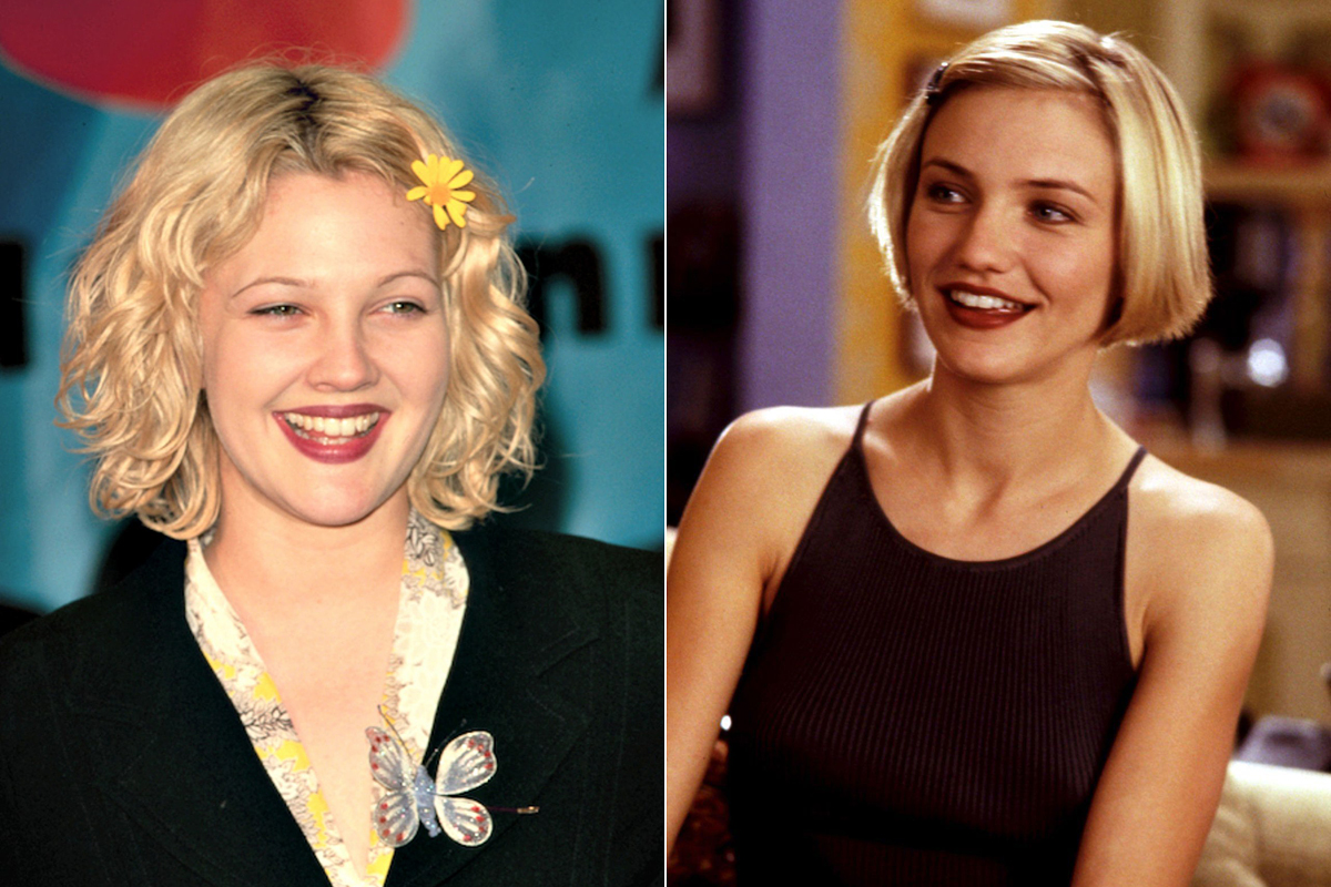 Drew Barrymore és Cameron Diaz bob frizurája ma is divatos.