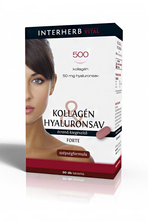 Az <a href=‘https://www.interherb.hu/hu/szepsegapolas/interherb-kollagen-hyaluronsav-forte-tabletta-30-db/‘ target=‘_blank‘>Interherb Vital Kollagén & Hyaluronsav Forte</a> szépségformulája 30 darab tablettát tartalmaz, ami egy hónapra elegendő adag. Egy tabletta 500 mg kollagént tartalmaz, ezen felül még C-vitamin és hyaluronsav is található benne. Naponta egy tablettát javasolt fogyasztani. Az ára 2606 forint, ám július végéig akciósan, 2120 forintért kapható. 