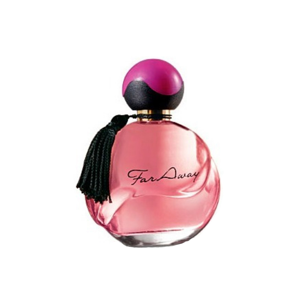 Az Avon Far Away parfümje magabiztos nőknek készült, és az orientális-virágos illatkategóriába sorolható. Főbb illatjegyei a rózsa, vanília és szantálfa.<br />50 ml 4099 forintba kerül.