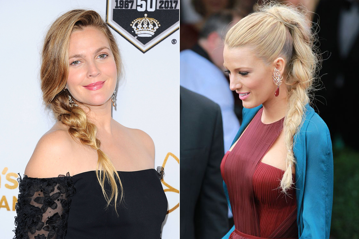 Drew Barrymore és Blake Lively jól tudja, hogy kerekedjen felül a makrancos haj problémáján. Egy kis tupír, egy csinos kis copf, és máris tökéletes az összkép.