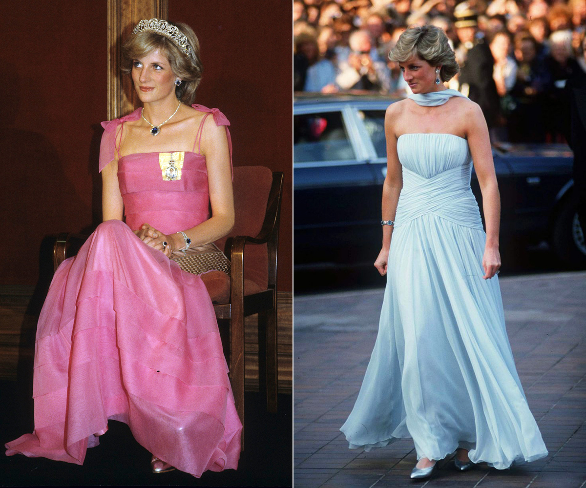 Pasztellszínű báli ruhában pont úgy festett Diana, ahogy a kisgyerekek elképzelik a hercegnőket.