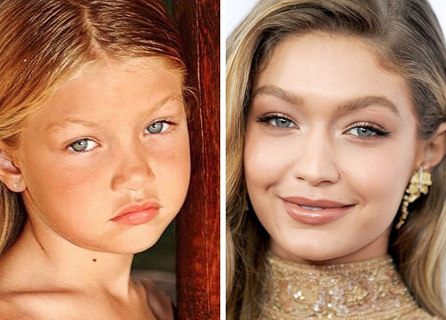 Húgához hasonlóan Gigi Hadid is sokat kapott a génektől. Egyáltalán nincs szüksége arra, hogy átszabassa az arcát, amit tökéletesre formált a természet.