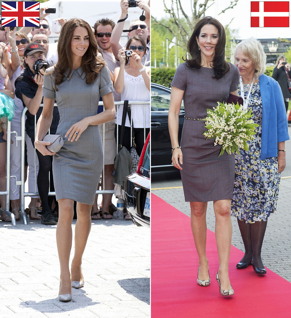 A dán királyi hercegnő és a cambridge-i hercegné gyakran jelenik meg hasonló ruhában a nyilvánosság előtt.