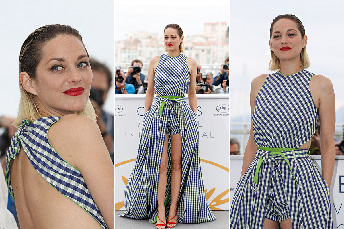 Marion Cotillard Cannes-ban is tündökölt szőke bob frizurájával.