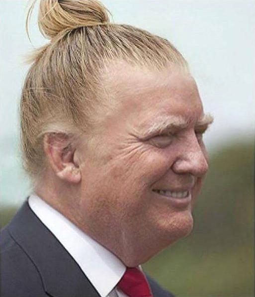 Donald Trump még ezzel a hajjal is jobban fest, mint az eredetivel.