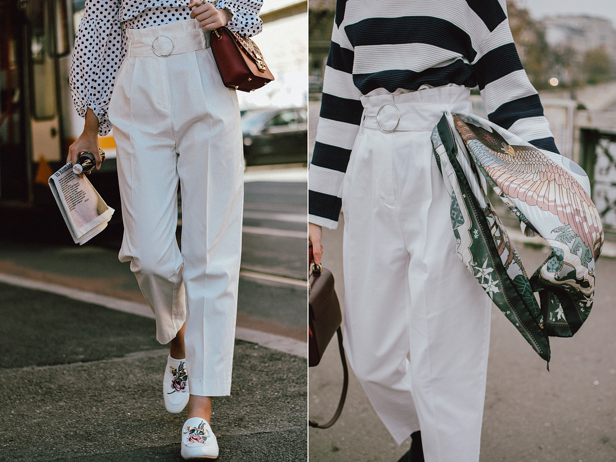 A fehér nadrág most kicsit másképp lesz divatos, mint eddig. Ez a vintage stílus szintén népszerű lesz tavasszal.