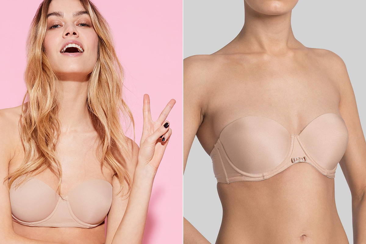 A Tezenis mikroszálas bandeau fazonja 4990 forintért, a Triumph párnázott darabja 7445 forintért lehet a tiéd.