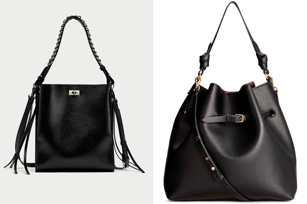 A klasszikus, fekete táskák soha nem mennek ki a divatból, de idén a vagány rojtokhoz, valamint a batyufazonhoz is ragaszkodunk. A Zara táskája 11 995 forintba, a H&M kreációja 8990 forintba kerül.