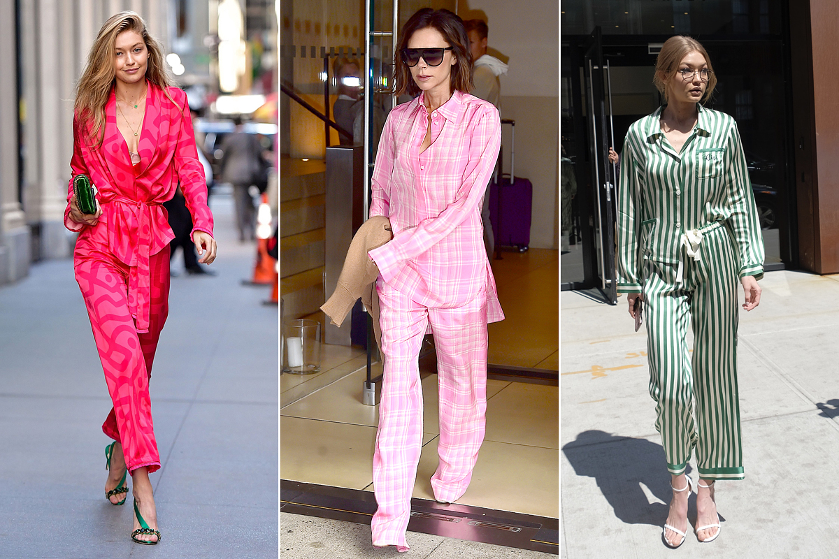 Gigi Hadid és Victoria Beckham sem felejtett el felöltözni reggel, csak évek óta imádják a pizsamatrendet.