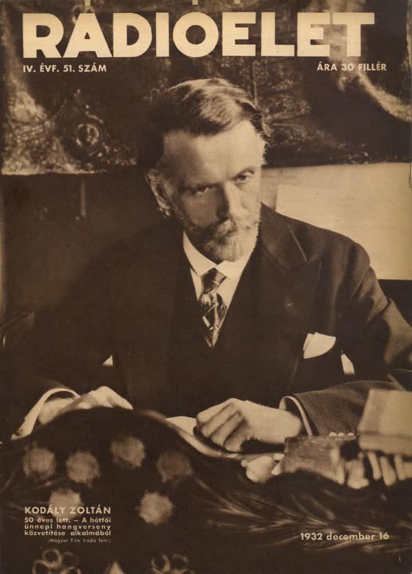 1932. december 16. Kodály Zoltán 50 éves