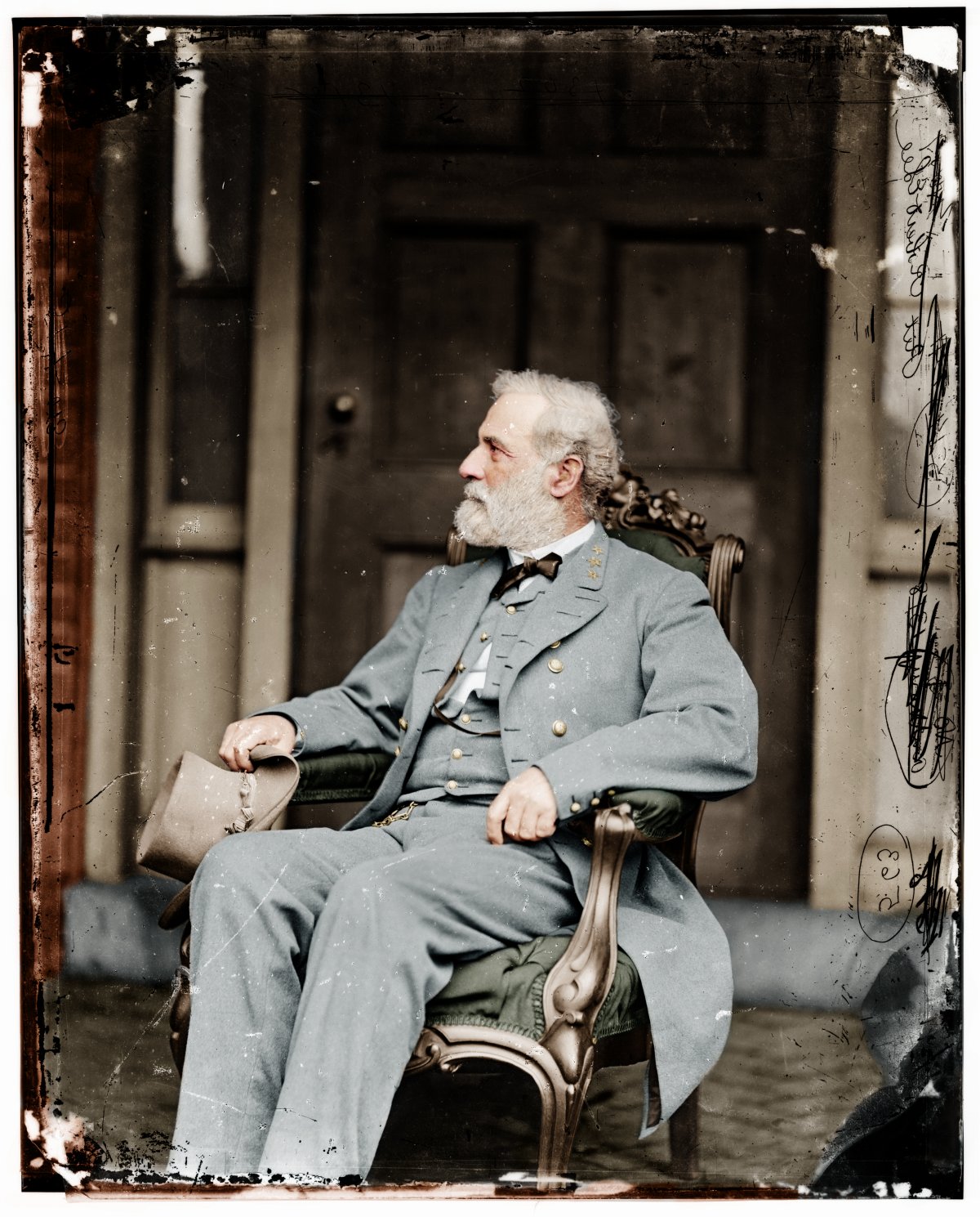24_Confederate General Robert E. Lee kevesebb, mint egy héttel  megadás után otthonában..jpg