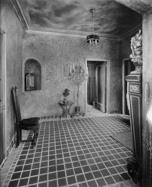 1927. 37-41 West 86th Street. Hotel Hortense, Margolies Apartment, on roof. Entrance lobby to apartment. 8-17-1927.jpg