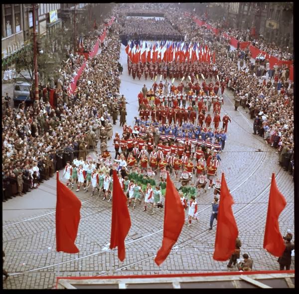 May Day Parade in Prague, Czech Republic in 1956 (1).jpg