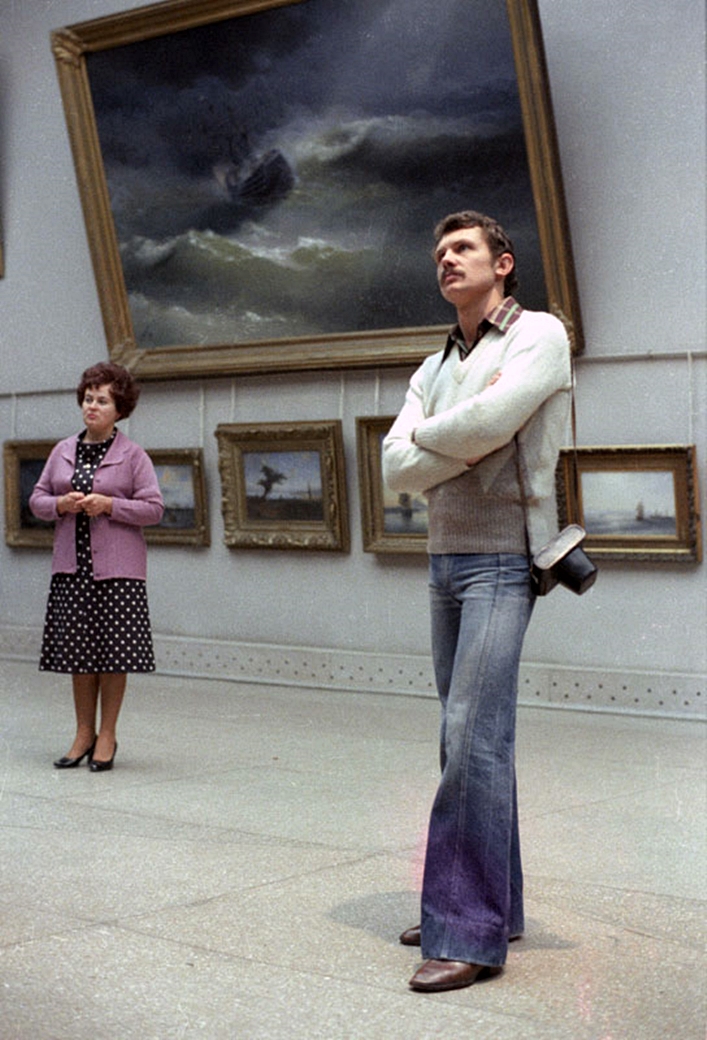 1979. Farkas Bertalan egy moszkvai múzeumban..jpg