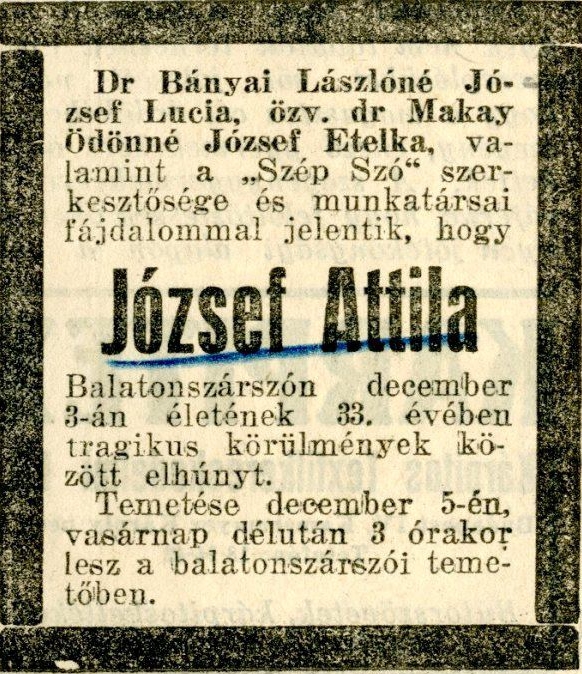 1937. József Attila gyászjelentése..jpg