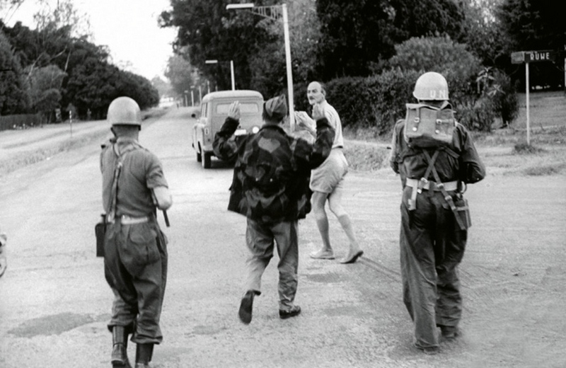 1961. Kongói krízis. Ír ENSZ csapatok francia idegenlégiósokat fogtak el Katanga tartományban..jpg