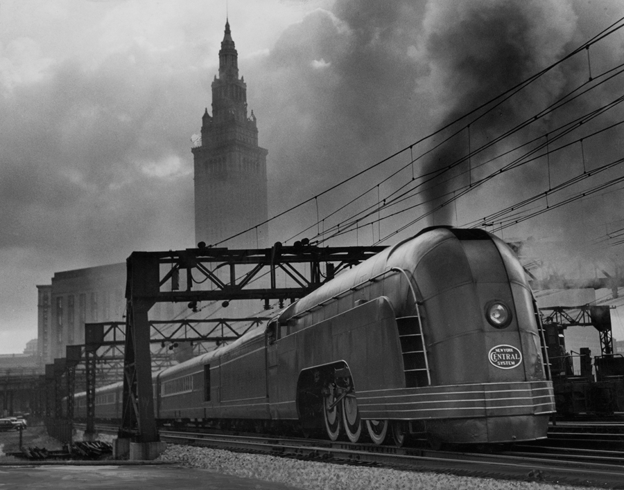 1936. Mercury gőzmozdony a Cleveland-i pályaudvaron..jpg