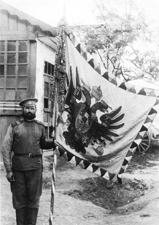 1915_russian_soldier_posing_with_a_captured_imperial_austrian_battle_flag_ww1.jpg