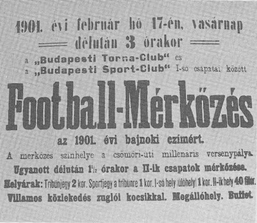 1901. Az első magyar bajnoki mérkőzés plakátja.jpg