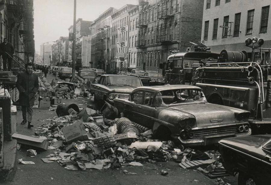 1968. New York-i utca a szemétszállítók szrájkja idején..jpg
