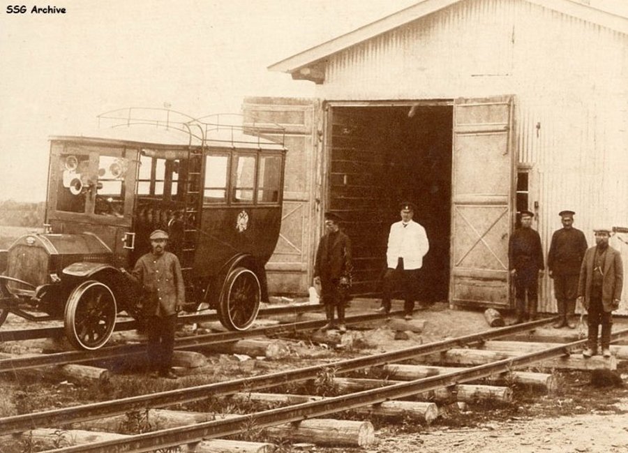1914. Pályabejáró sinautó az Amur közelében a transzszibériai vasúton..jpg