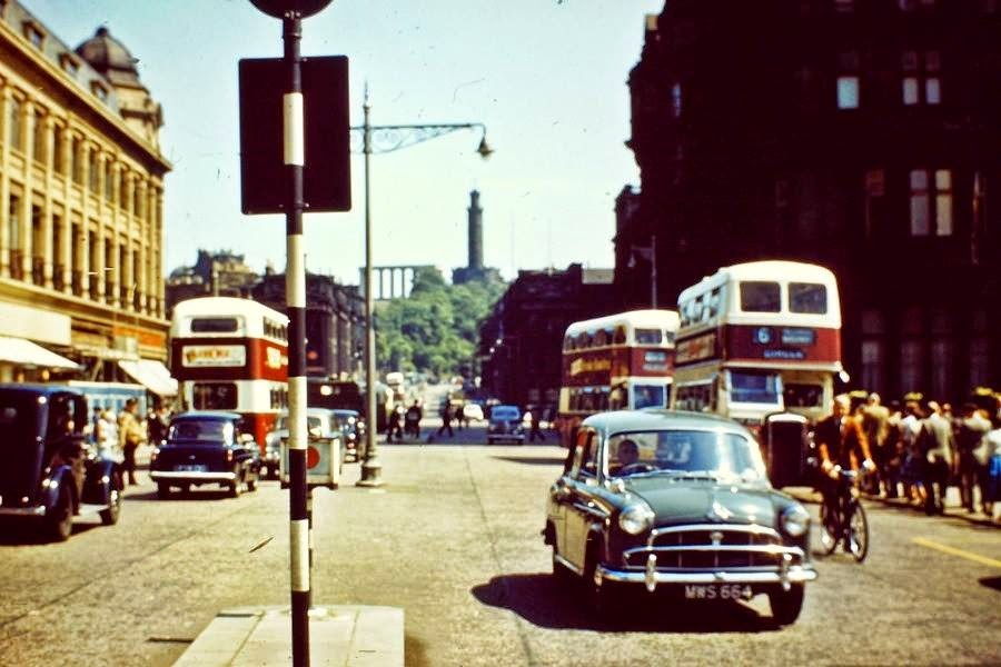 Streets of Edinburgh, Scotland in Color in the 1950s (20).jpg