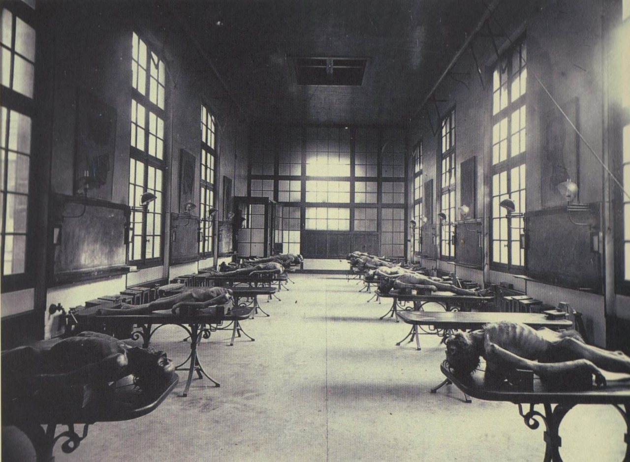1890. Bordeaux-i orvosi egyetem gyakorló boncterme..jpg