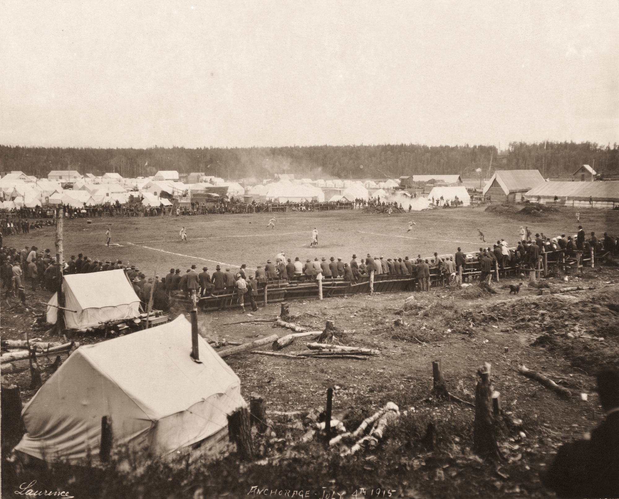 1915. Anchorage, Alaszka. Baseball mérkőzés..jpg