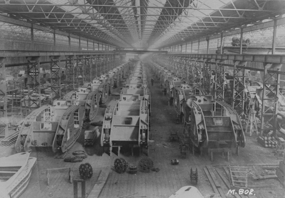 1916. Tank-gyár Birmingham, Anglia..jpg