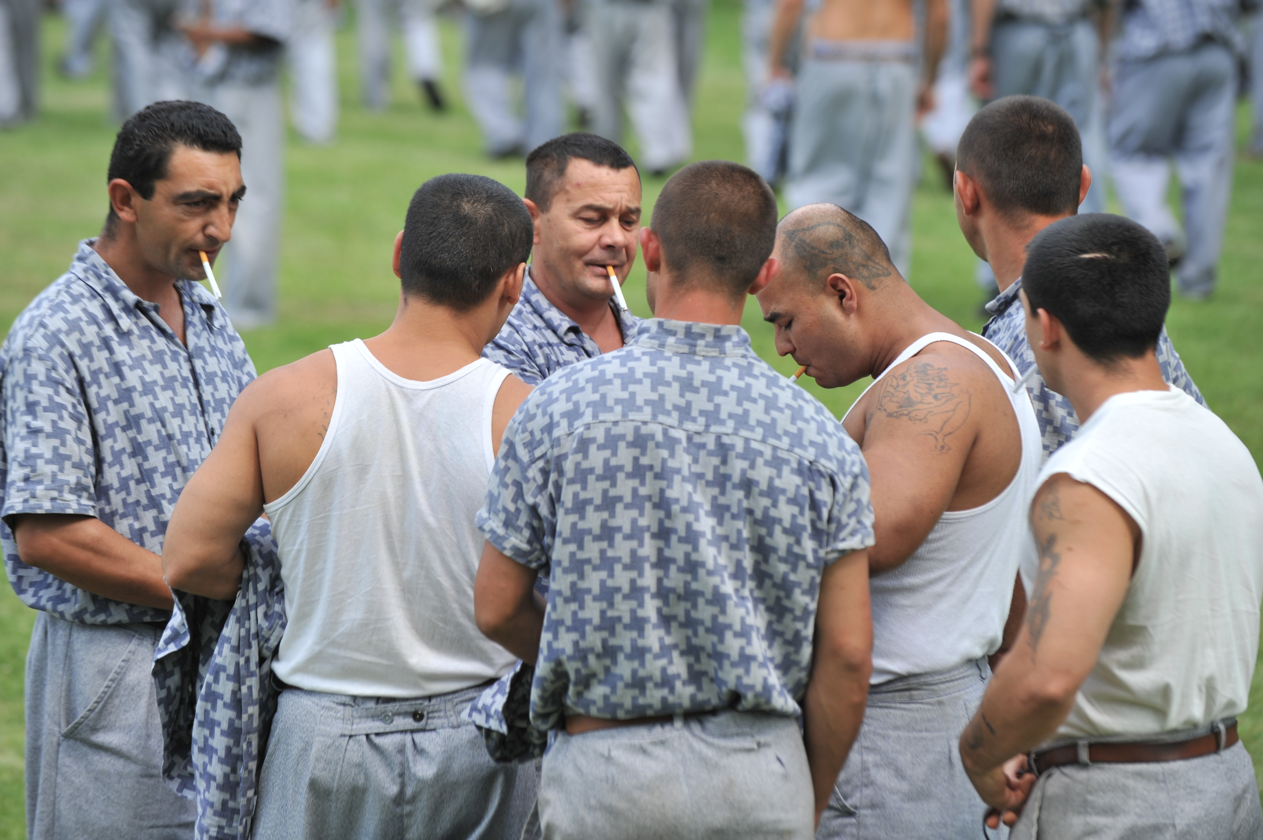 Arm wrestling competition in the jail, Solt, 2010