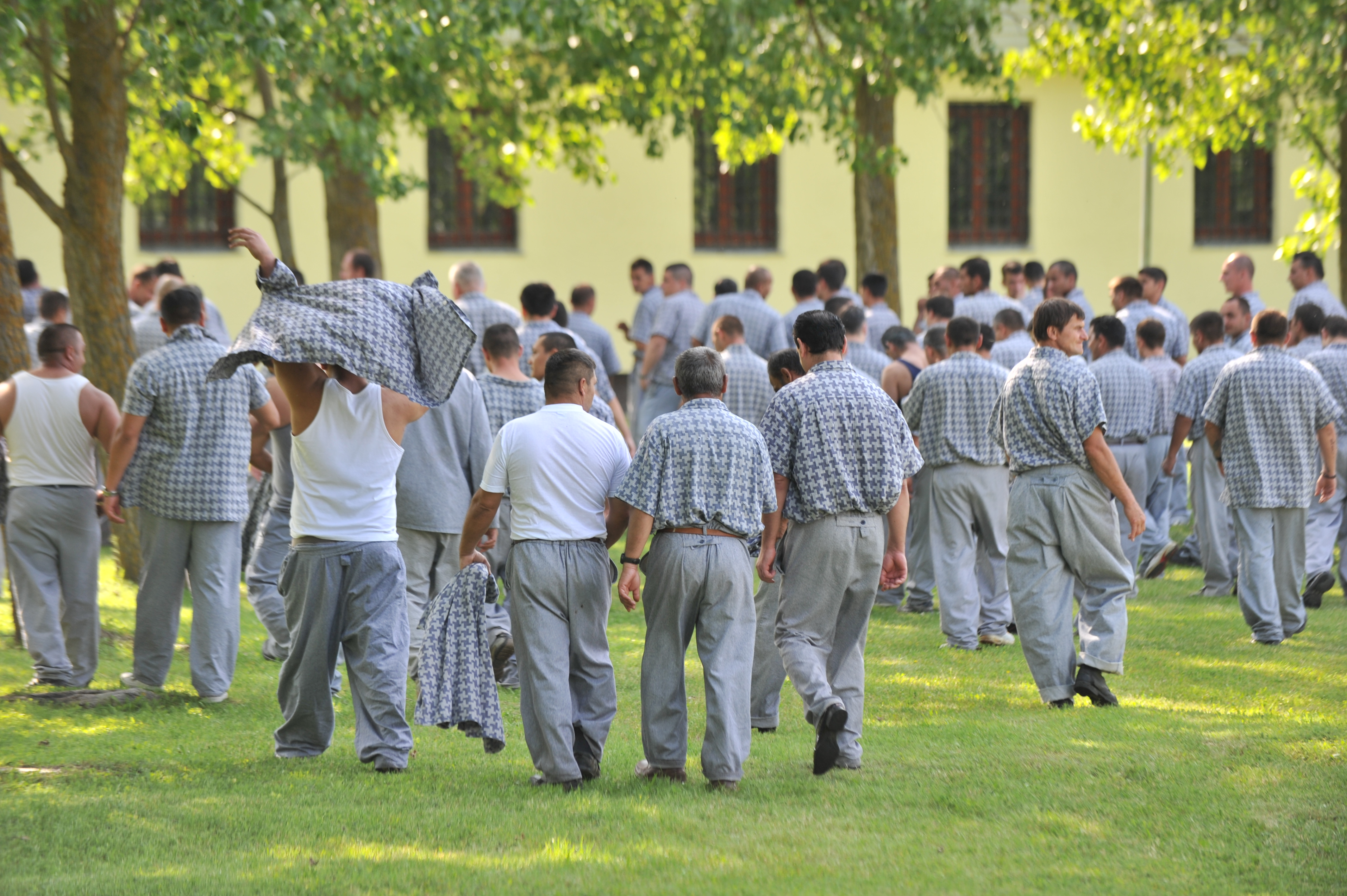 Arm wrestling competition in the jail, Solt, 2010
