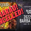 Rossz hírünk van az Anthrax rajongóknak