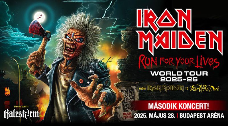 IRON MAIDEN – Duplázik turnéjával Budapesten a legendás brit metalbanda