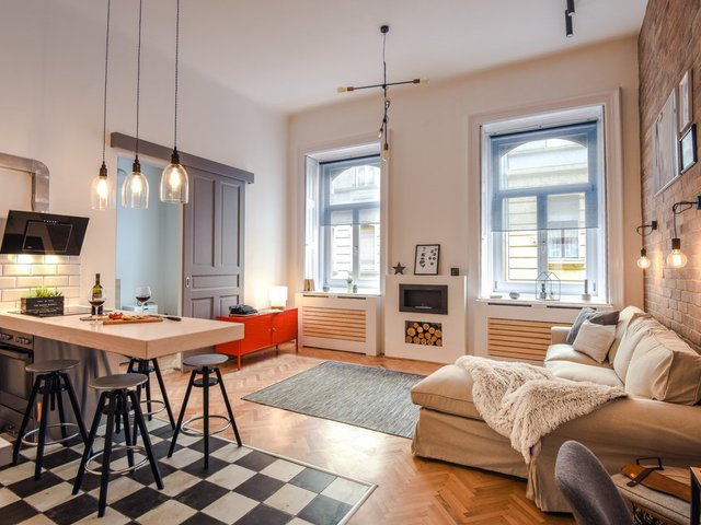 65 négyzetméteres, fiatalos lakás a belvárosban