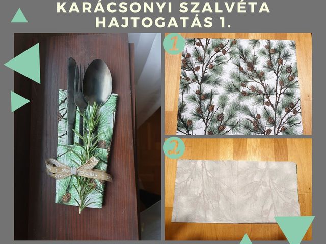 Hajtogassunk szalvétát az ünnepi asztalra!