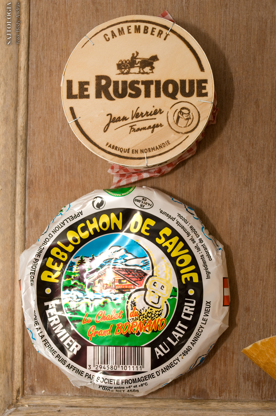 Le Rustique Camembert és Reblochon de Savoie - csomagolva