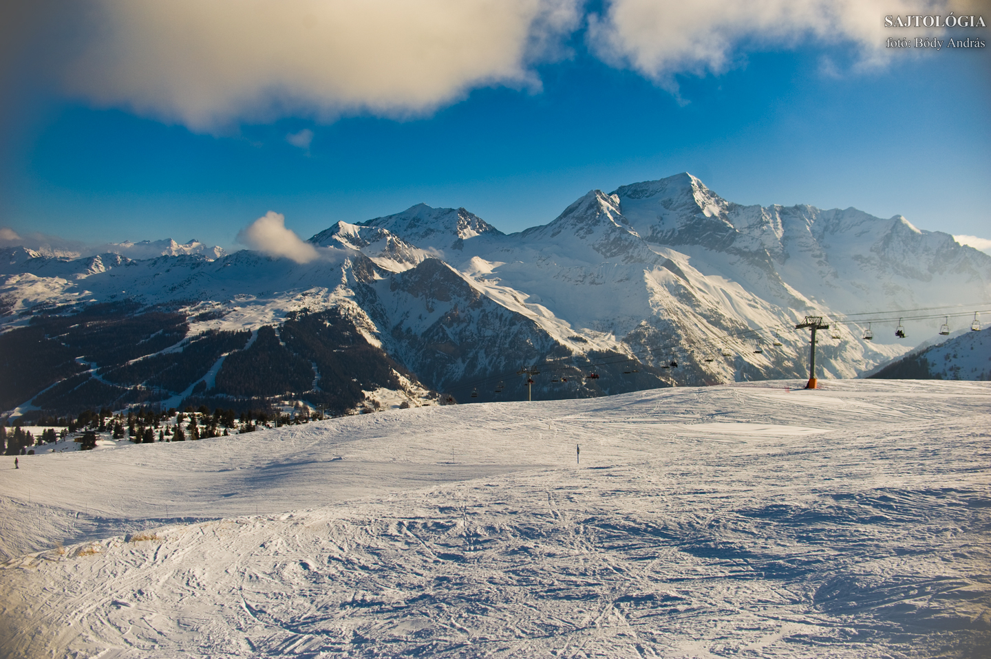 Les Arcs, Dos ROnd felöl nézve.