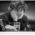 Carlsen utolsó klasszikus partija világbajnokként - Az ábrán sötét Vxc4 lépését követően vidd tovább a játszmát -  Lentebb görgetve a játszmát is láthatod!
